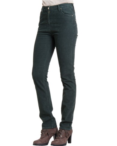 VELLUTO 1000r STRETCH MOD. 753. Vita alta e gamba regolare.