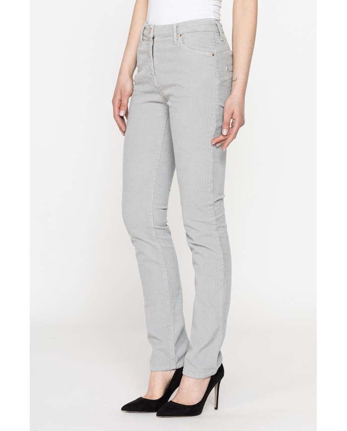 VELLUTO 1000r STRETCH MOD. 753. Vita alta e gamba regolare.