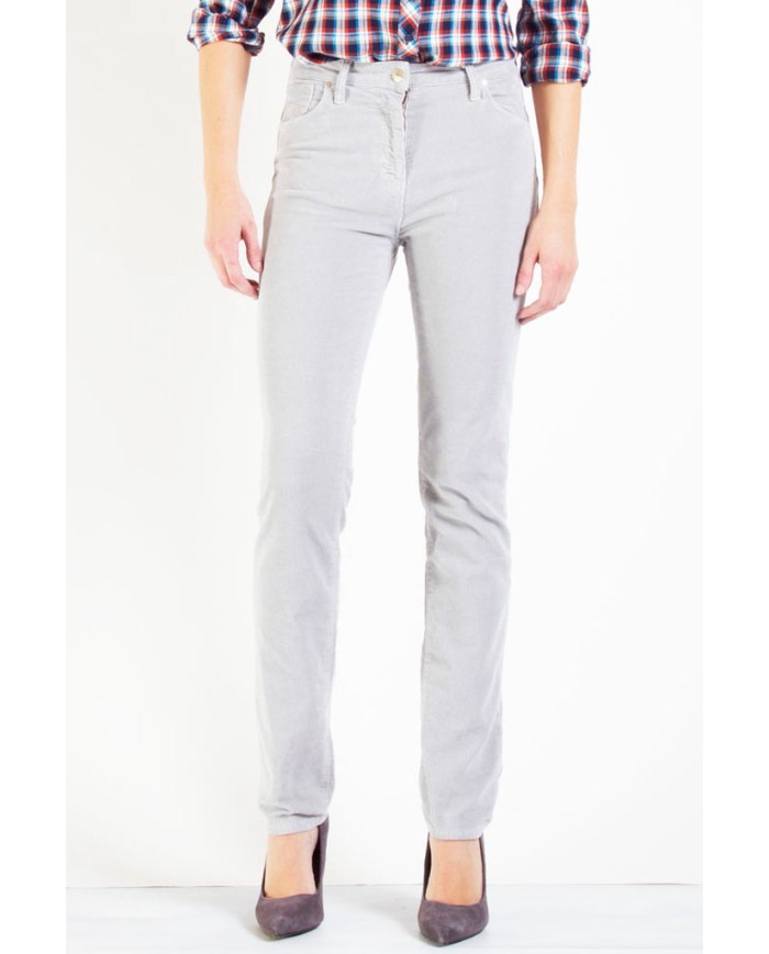 VELLUTO 1000r STRETCH MOD. 753. Vita alta e gamba regolare.