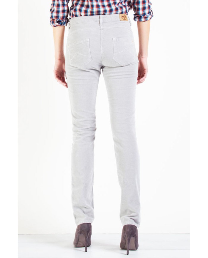 VELLUTO 1000r STRETCH MOD. 753. Vita alta e gamba regolare.