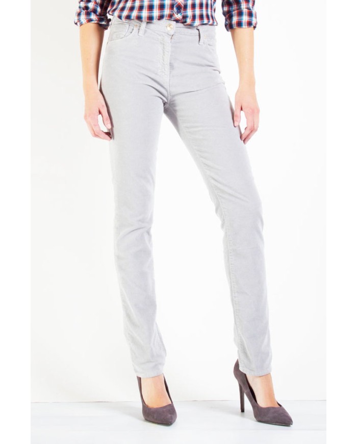 VELLUTO 1000r STRETCH MOD. 753. Vita alta e gamba regolare.