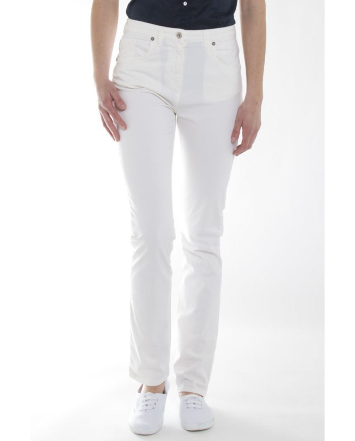 GABARDINA STRETCH MOD. 753. Vita alta e gamba regolare.