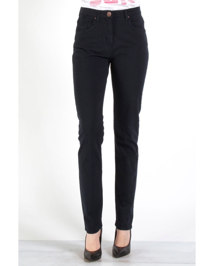 GABARDINA STRETCH MOD. 753. Vita alta e gamba regolare.