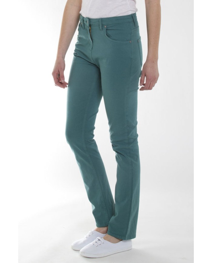 GABARDINA STRETCH MOD. 753. Vita alta e gamba regolare.