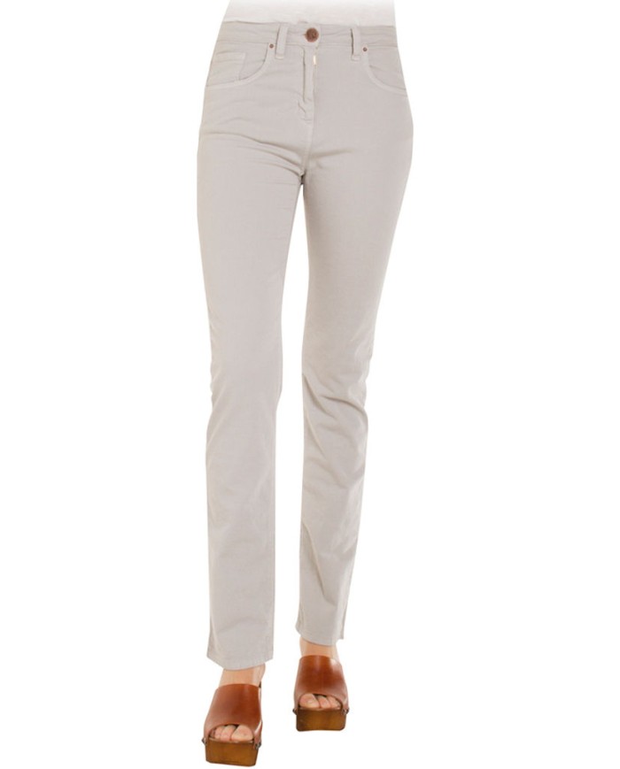 GABARDINA STRETCH MOD. 753. Vita alta e gamba regolare.