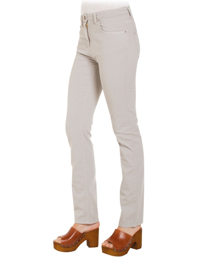 GABARDINA STRETCH MOD. 753. Vita alta e gamba regolare.