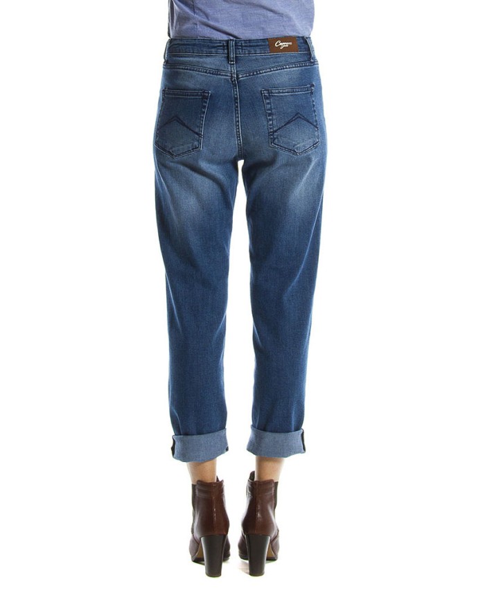 JEANS STRETCH MOD 753. Vita alta e gamba regolare.