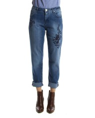 JEANS STRETCH MOD 753. Vita alta e gamba regolare.