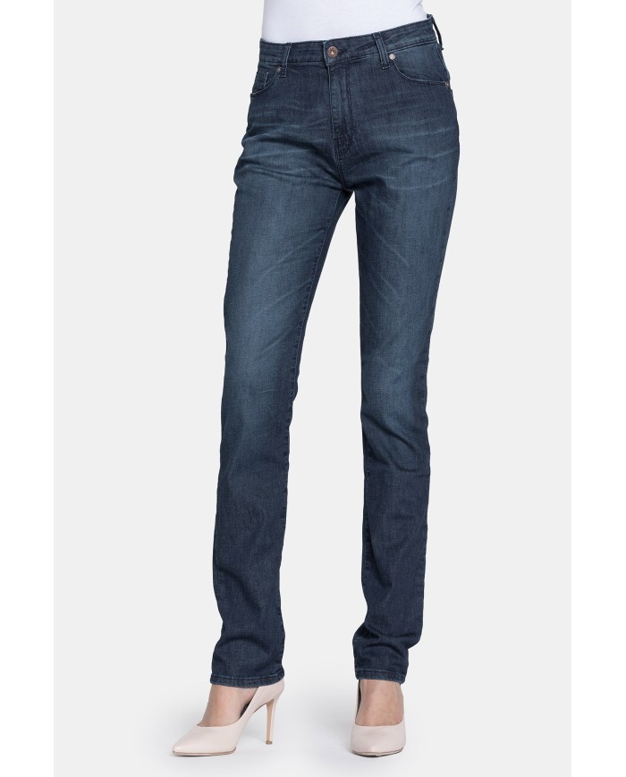 JEANS STRETCH LEGGERO 7,5oz MOD 753. Vita alta e gamba comfort.