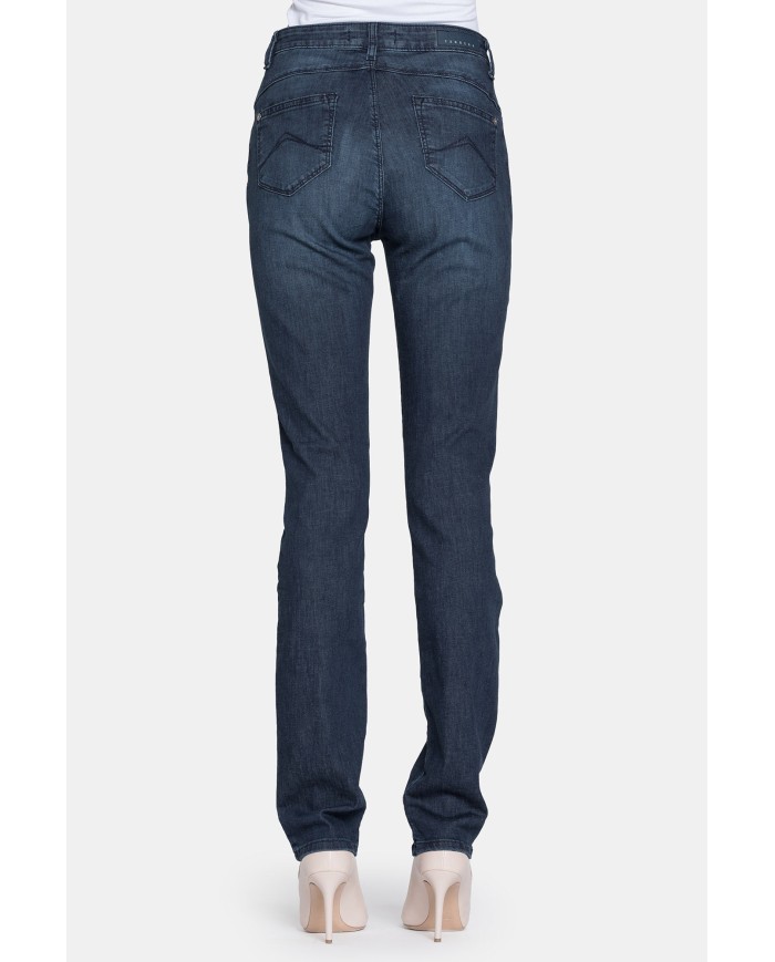 JEANS STRETCH LEGGERO 7,5oz MOD 753. Vita alta e gamba comfort.