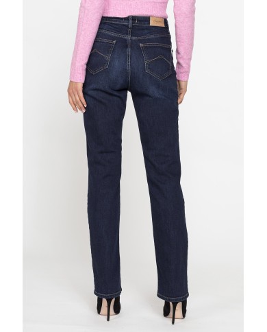 JEANS 5 TASCHE GAMBA DRITTA IN DENIM STRETCH