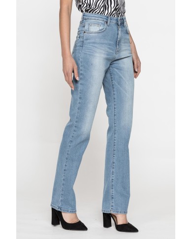 JEANS 5 TASCHE GAMBA DRITTA IN DENIM STRETCH