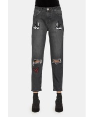 JEANS STRETCH MOD. 753. Vita alta e gamba regolare.