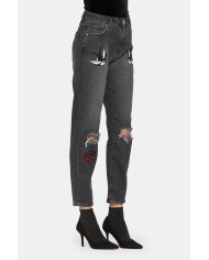 JEANS STRETCH MOD. 753. Vita alta e gamba regolare.