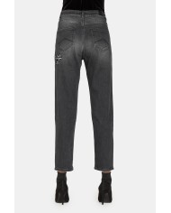 JEANS STRETCH MOD. 753. Vita alta e gamba regolare.