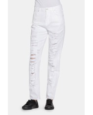 PANTALONE IN COLOR JEANS STRETCH MOD. 753. Vita regolare e gamba morbida.