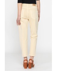 PANTALONE IN COLOR JEANS STRETCH MOD. 753. Vita regolare e gamba morbida.