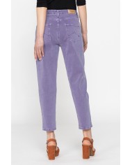 PANTALONE IN COLOR JEANS STRETCH MOD. 753. Vita regolare e gamba morbida.