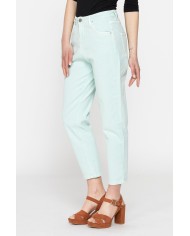 PANTALONE IN COLOR JEANS STRETCH MOD. 753. Vita regolare e gamba morbida.