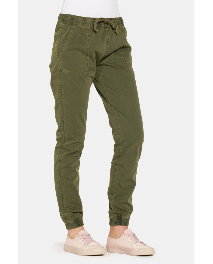 PANTALONE SPORTIVO 100% COTONE. Vita e fianchi regolari.