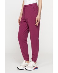 PANTALONE COMODO IN FELPA CON CINTURA ARRICCIATA