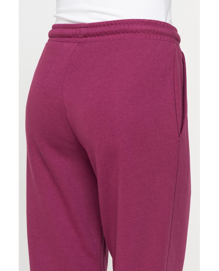 PANTALONE COMODO IN FELPA CON CINTURA ARRICCIATA