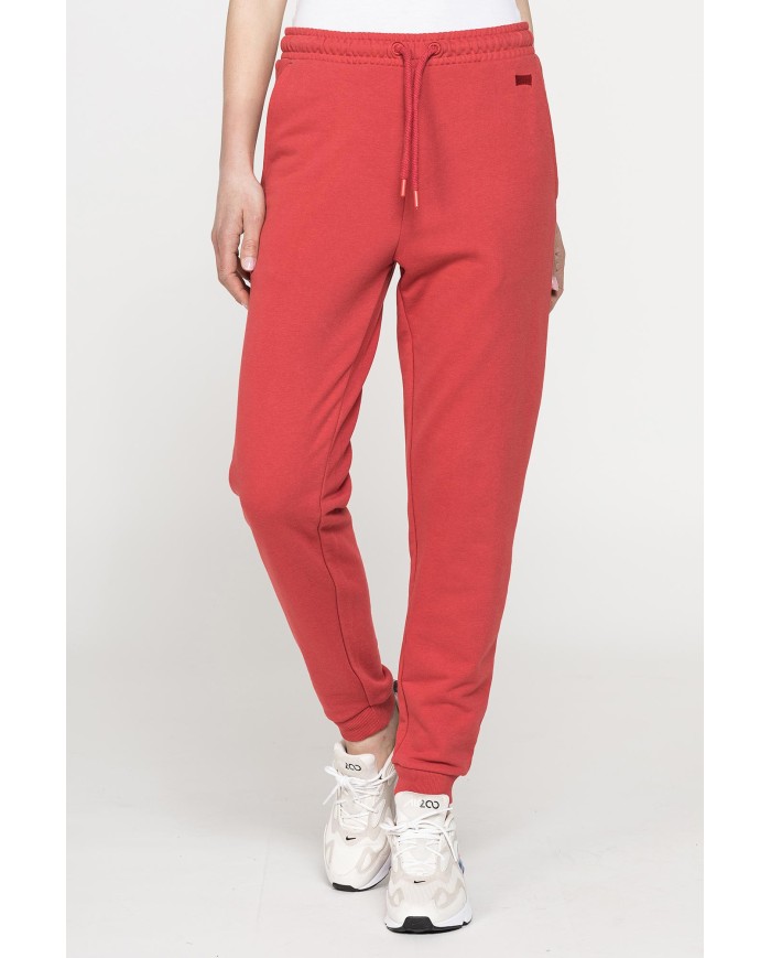 PANTALONE COMODO IN FELPA CON CINTURA ARRICCIATA