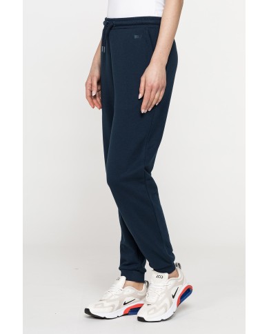 PANTALONE COMODO IN FELPA CON CINTURA ARRICCIATA