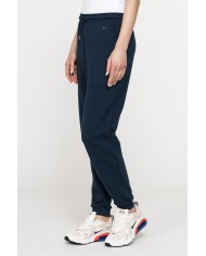 PANTALONE COMODO IN FELPA CON CINTURA ARRICCIATA