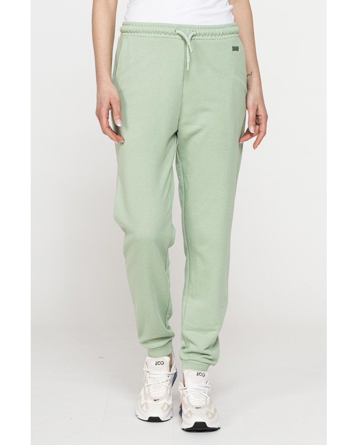 PANTALONE COMODO IN FELPA CON CINTURA ARRICCIATA