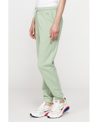 PANTALONE COMODO IN FELPA CON CINTURA ARRICCIATA