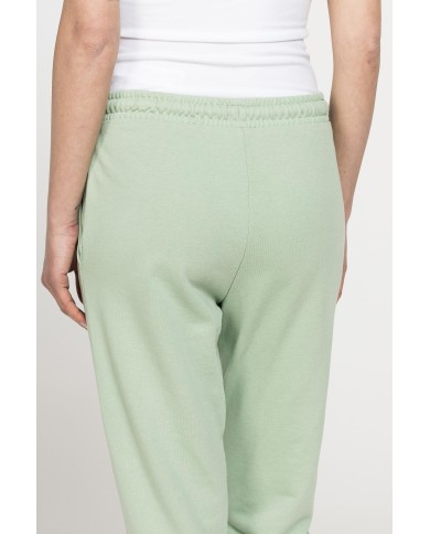 PANTALONE COMODO IN FELPA CON CINTURA ARRICCIATA