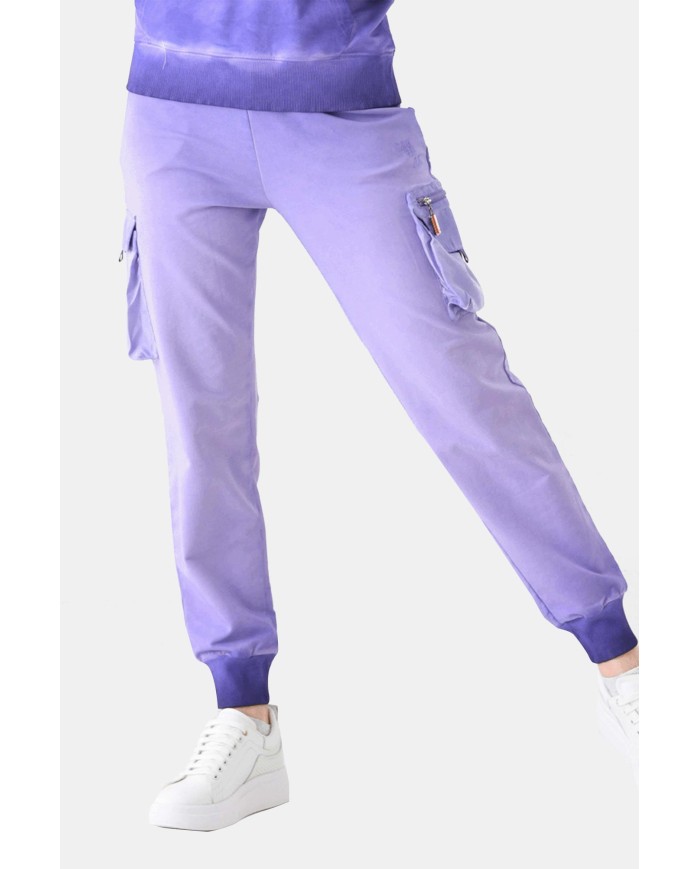 PANTALONE CARGO IN FELPA