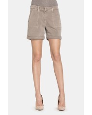 SHORT IN JEANS COLOR STRETCH. MOD. 757. Vita regolare e gamba morbida.