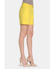 SHORT IN JEANS COLOR STRETCH. MOD. 757. Vita regolare e gamba morbida.