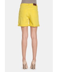 SHORT IN JEANS COLOR STRETCH. MOD. 757. Vita regolare e gamba morbida.