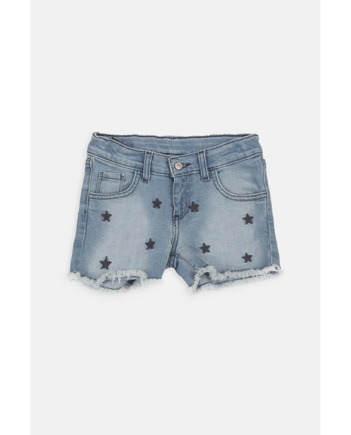 JEANS CORTO STRETCH, MOD. 757. Vita regolare e gamba regolare.