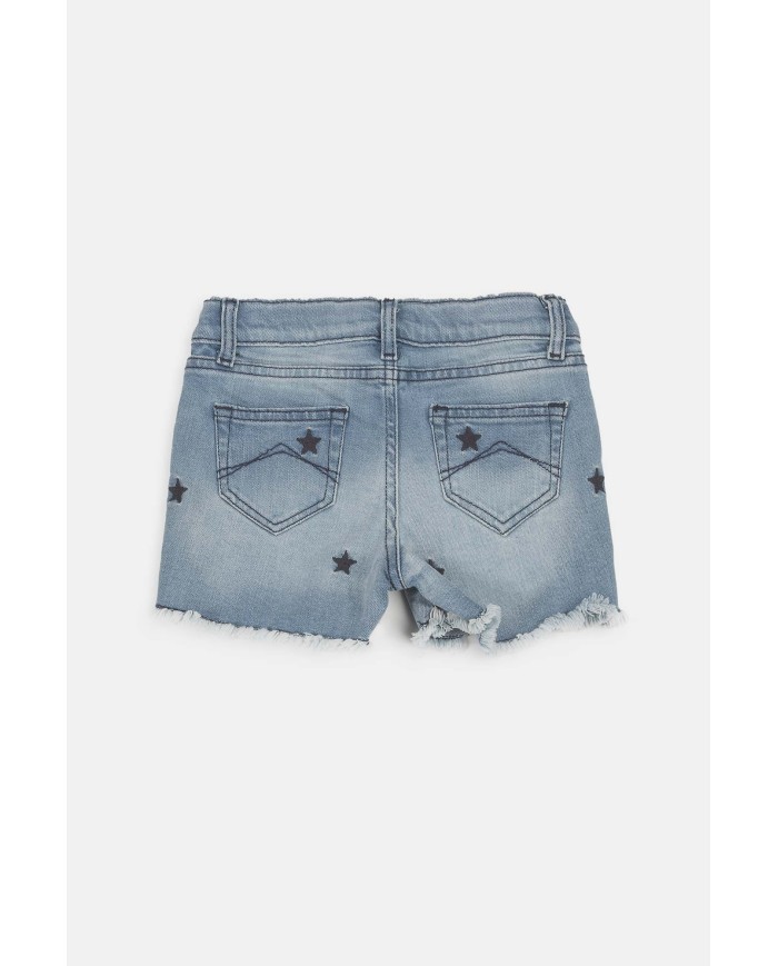 JEANS CORTO STRETCH, MOD. 757. Vita regolare e gamba regolare.