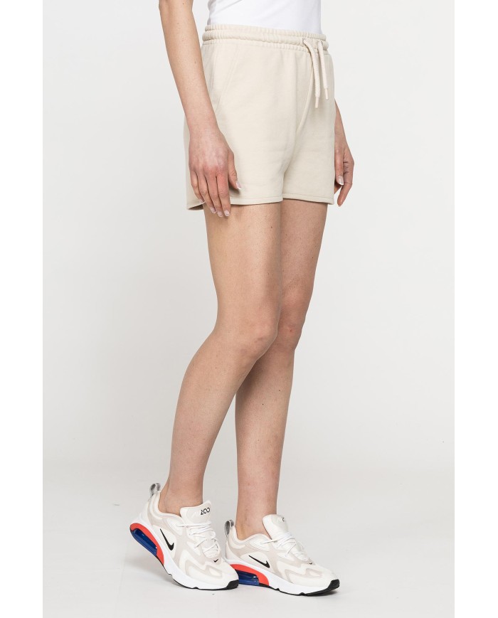 SHORTS IN FELPA CON CINTURA ARRICCIATA