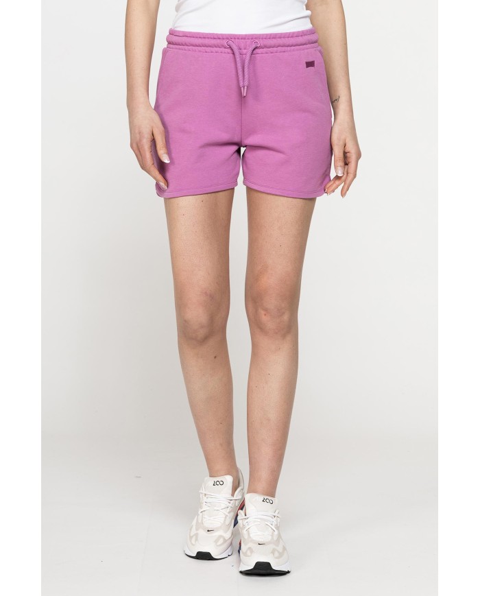 SHORTS IN FELPA CON CINTURA ARRICCIATA