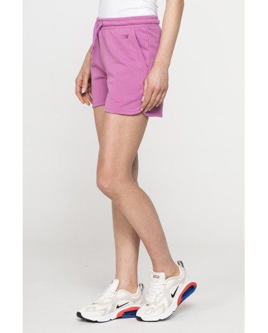 SHORTS IN FELPA CON CINTURA ARRICCIATA