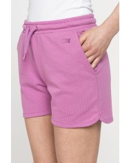 SHORTS IN FELPA CON CINTURA ARRICCIATA
