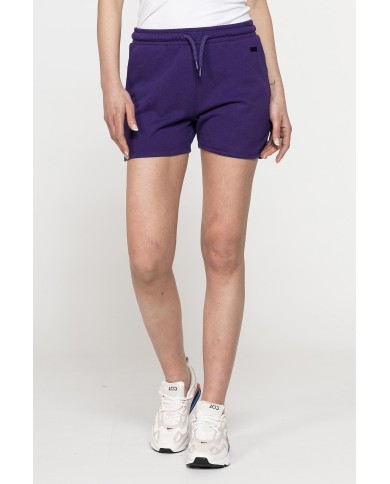 SHORTS IN FELPA CON CINTURA ARRICCIATA