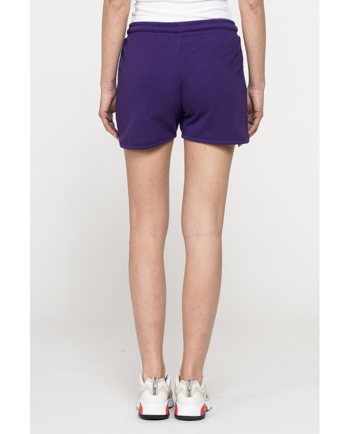SHORTS IN FELPA CON CINTURA ARRICCIATA