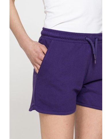 SHORTS IN FELPA CON CINTURA ARRICCIATA