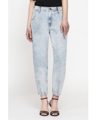 JEANS 5 TASCHE CON ELASTICO IN CINTURA MOD.758A IN DENIM 13,5 oz. Vita alta e gamba morbida