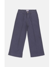 PANTALONE IN POPELINE STRETCH. Vita regolare e gamba regolare.