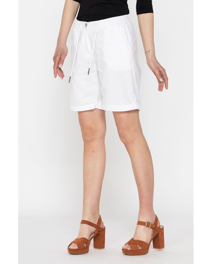 SHORTS IN MISTO LINO