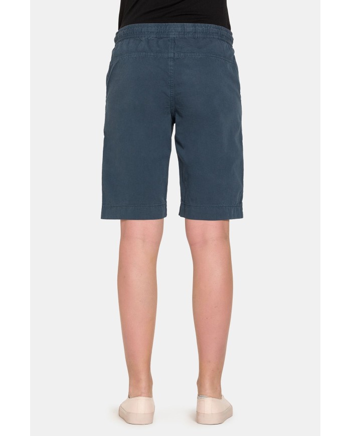 BERMUDA CON ELASTICO IN VITA 100% COTONE. Vita regolare