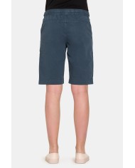 BERMUDA CON ELASTICO IN VITA 100% COTONE. Vita regolare